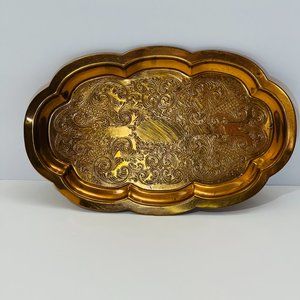 Vintage Embossed Coppercraft Guild Tray